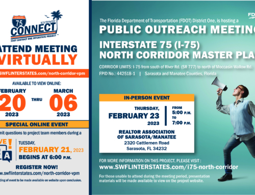 Southwest Connect™ I-75 North Corridor Master Plan Public Outreach Meeting